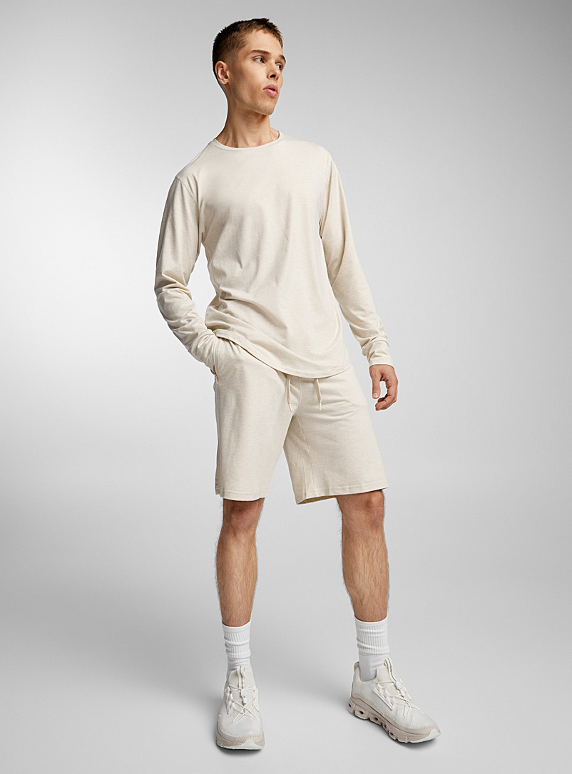 Mono B Cream Beige Ultra-soft jersey short for men
