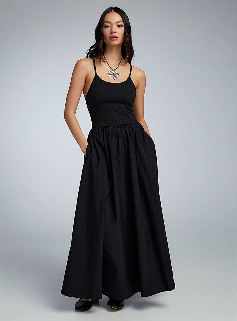BLACK MAXI ONE PIECE DRESS – Women Traditional Wear