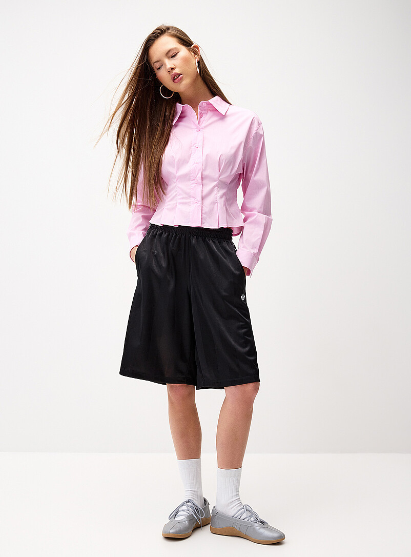 Twik Baby Blue Pleated fit-and-flare shirt for women