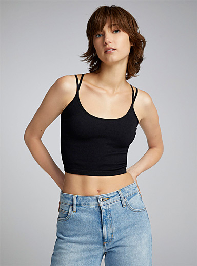 Criss-cross double-strap cropped cami | Twik | Shop Women's Crop Tops ...
