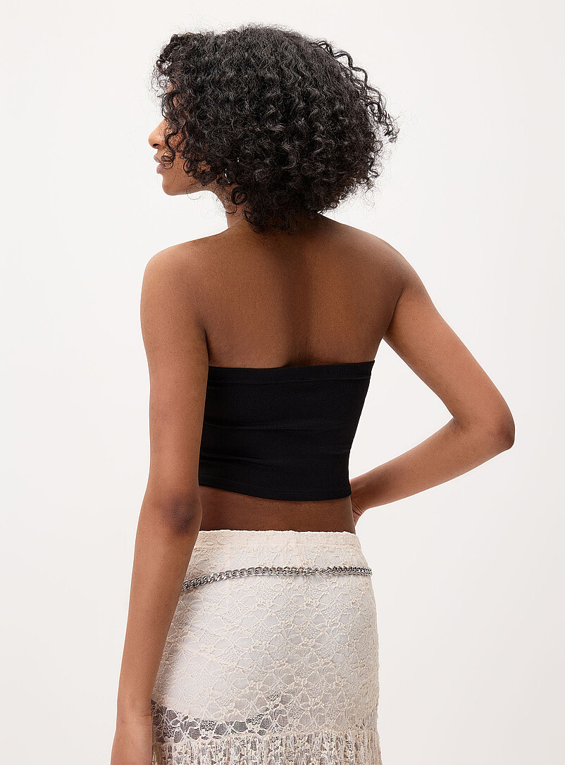 Twik: Le tube triangulaire clout&eacute; Brun pour femme