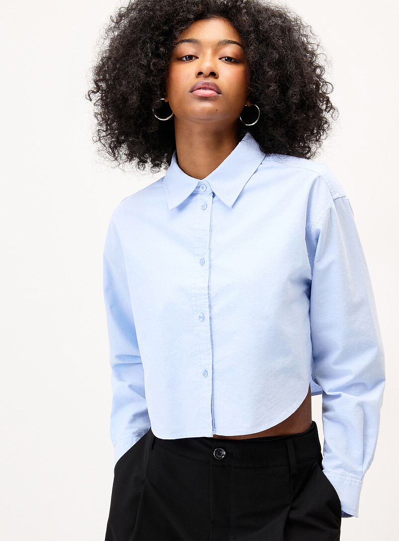 Cropped Oxford Shirt