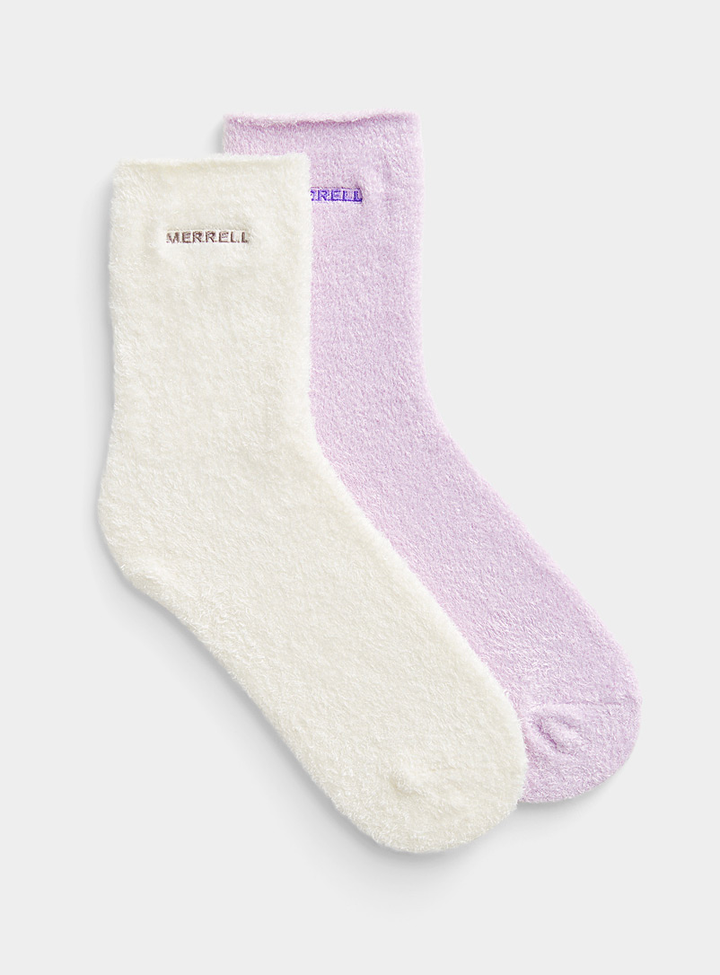 Merrell: Les chaussettes douillettes pastel Ensemble de 2 Mauve pour femme