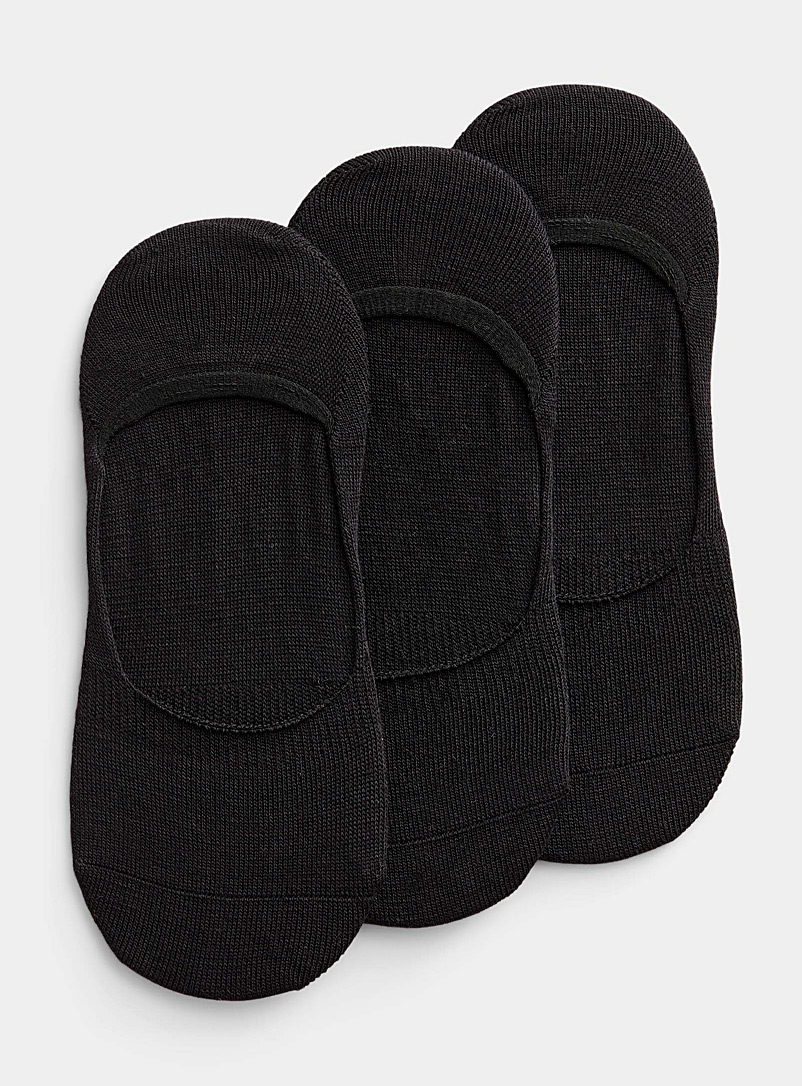 Merrell Black Lightweight ped socks 3-pack for men