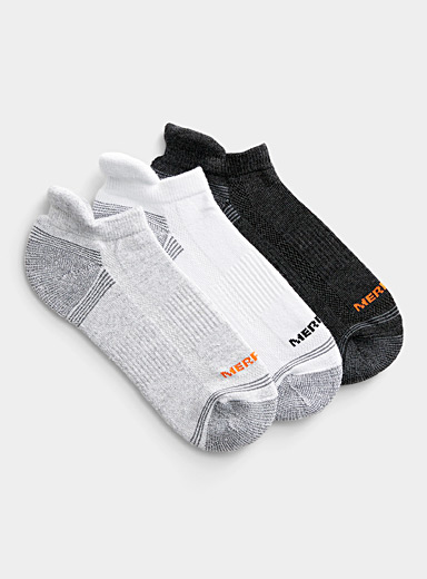 Logo heathered ped socks 3-pack