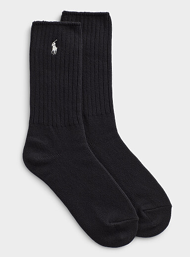 Ribbed cotton socks