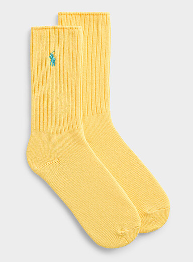 La chaussette c&ocirc;tel&eacute;e coton