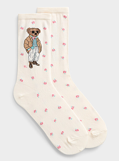 Spring bear socks