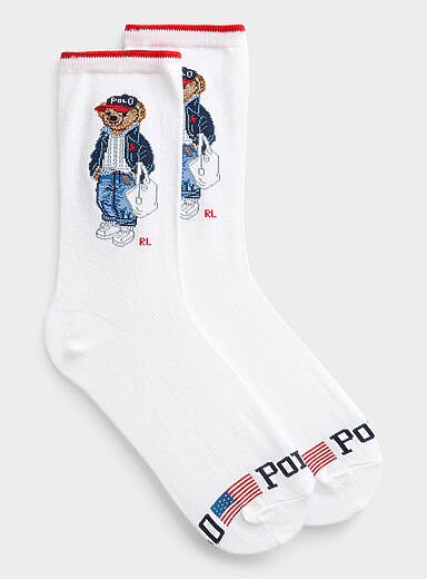 Signature bear socks