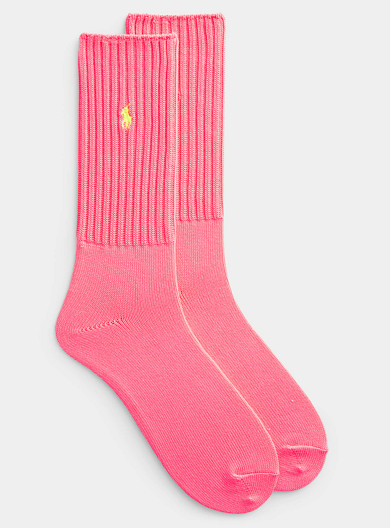 Polo Ralph Lauren Pink Monochrome neon sock for men