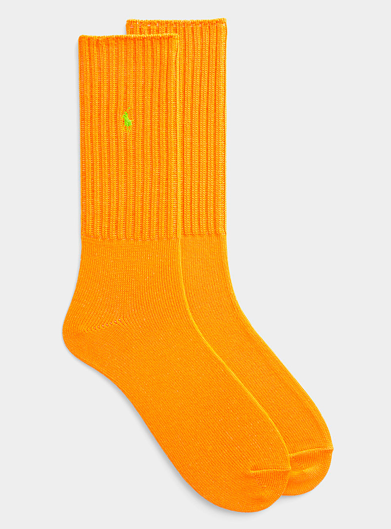 Polo Ralph Lauren Orange Monochrome neon sock for men