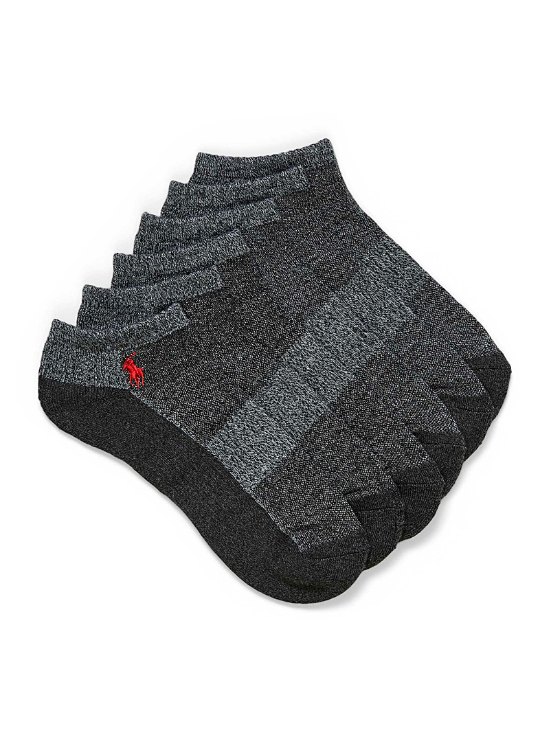 Polo Ralph Lauren Patterned Grey Grey combo ankle socks 6-pack for men