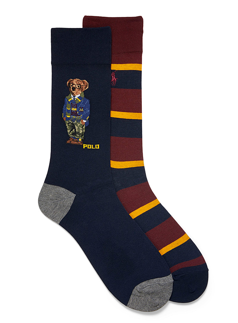 polo teddy bear socks