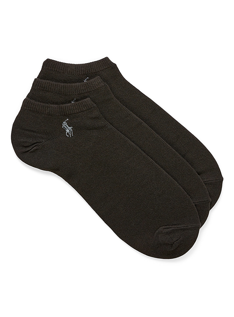Polo Ralph Lauren Black Essential low-cut socks 3-pack for men