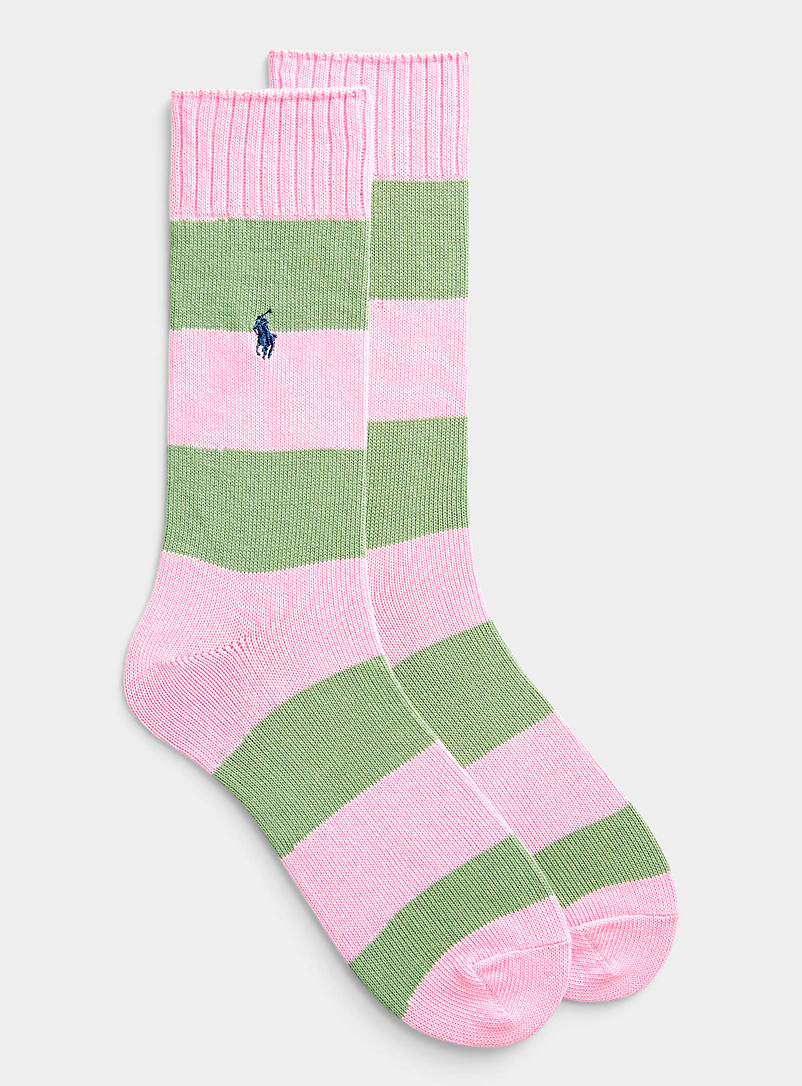 Polo Ralph Lauren Pink Gelato stripe sock for men