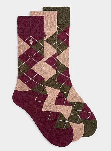 Diamond dress socks 3-pack