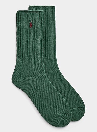 La chaussette c&ocirc;tel&eacute;e logo contraste