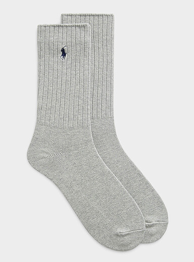 La chaussette c&ocirc;tel&eacute;e logo contraste
