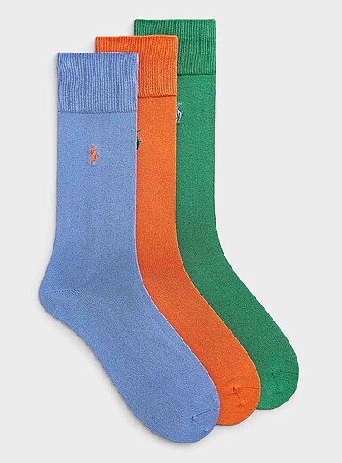 Les chaussettes habill&eacute;es color&eacute;es ultradouces Emballage de 3