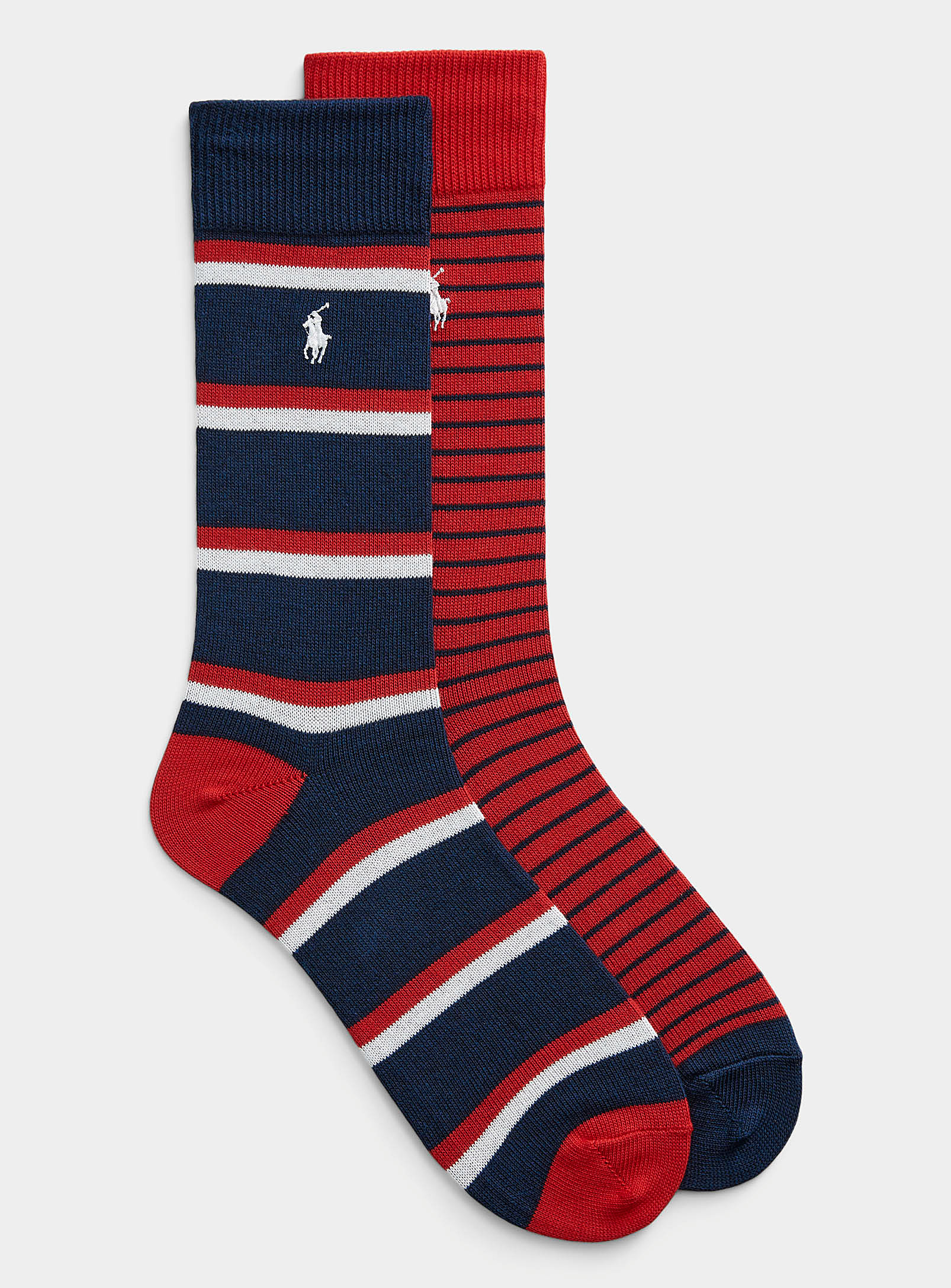 Polo Ralph Lauren Tennis Socks 2-pack In Red
