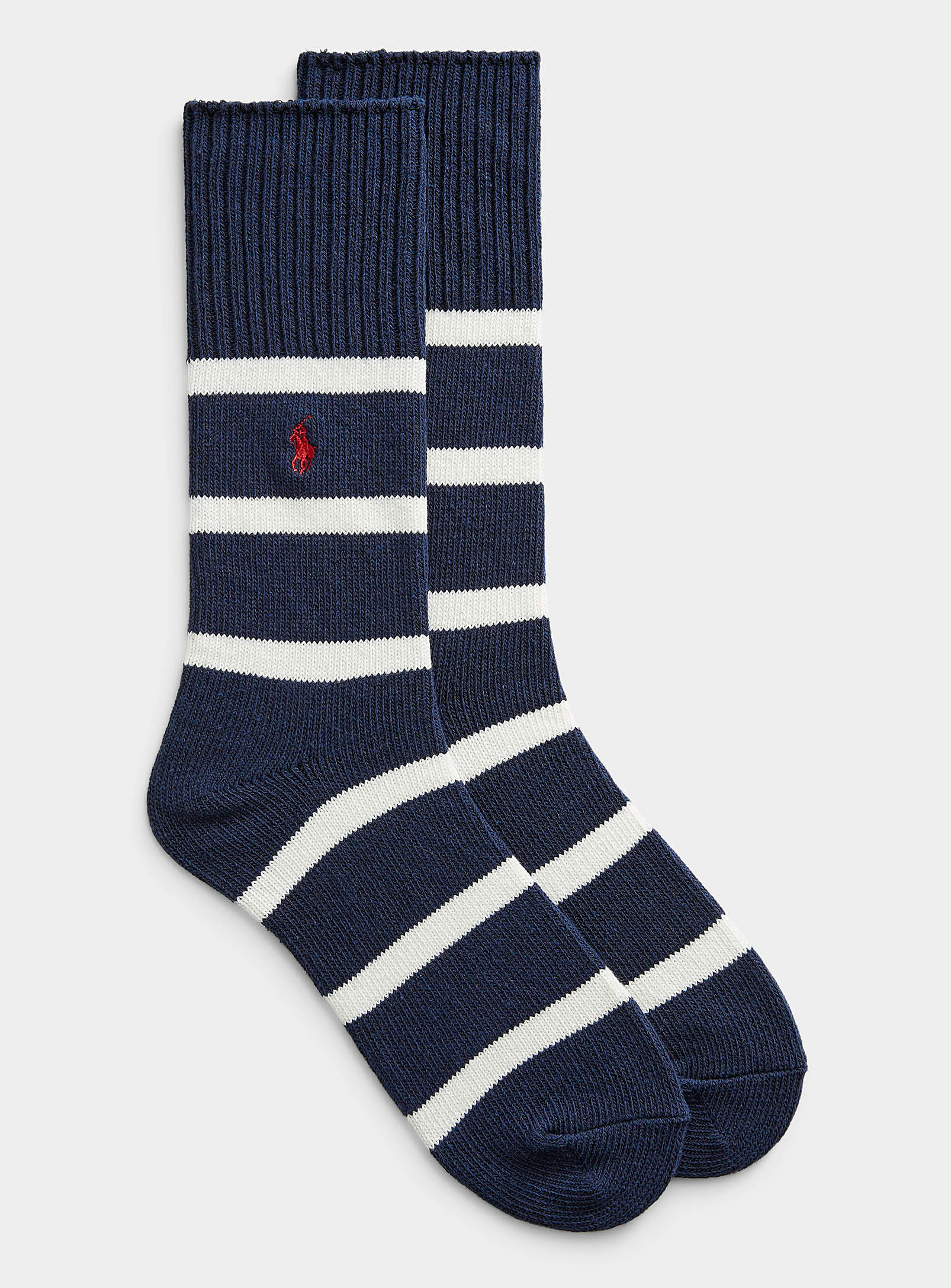 Polo Ralph Lauren Nautical Stripe Sock In Blue