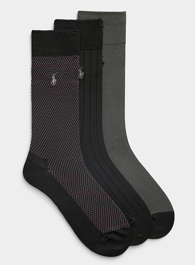 Solid/pattern Understated Dress Socks 3-Pack