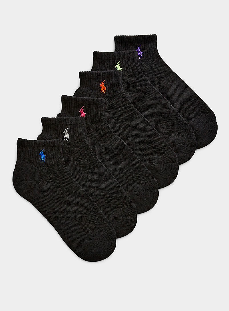 Embroidered logo ankle socks 6-pack product image (primary)
