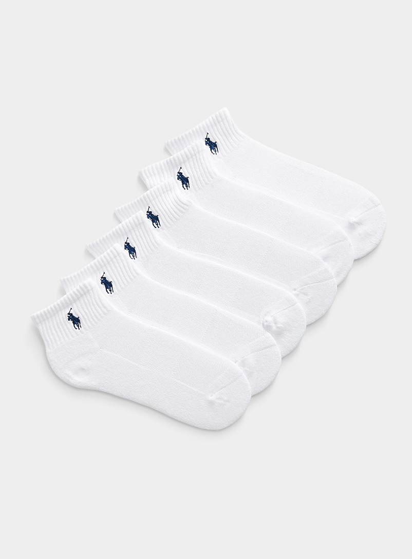 Embroidered Logo Ankle Socks 6-Pack