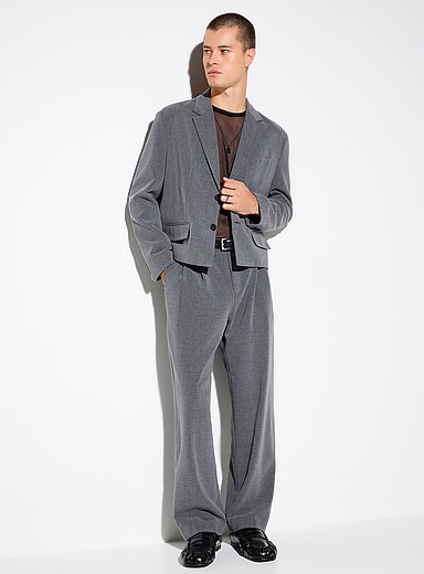 Le pantalon graphite double plis <b>Collection de S&eacute;oul</b>