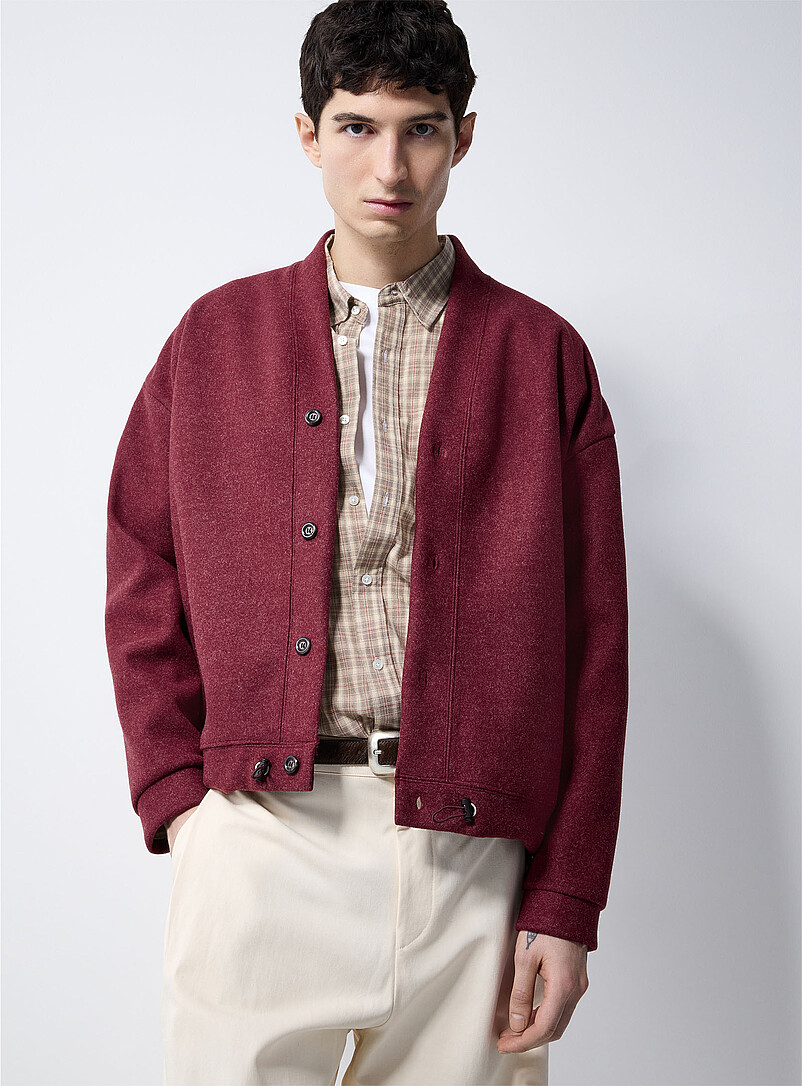 Felted Cardigan Imported From Seoul