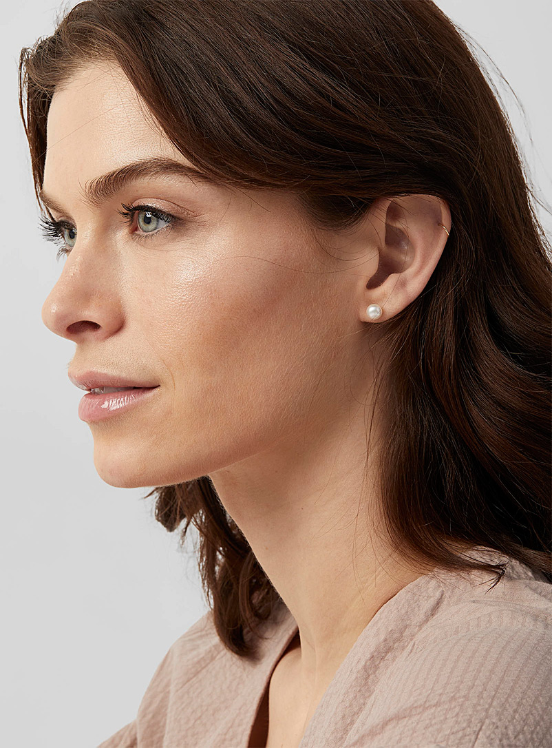 Pilar Agueci White Lucia earrings