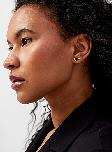 Pilar Agueci: Les boucles d'oreilles Oak en argent recycl&eacute; Argent