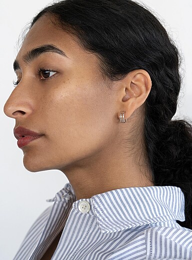 Pilar Agueci: Les boucles d'oreilles Maeve Argent