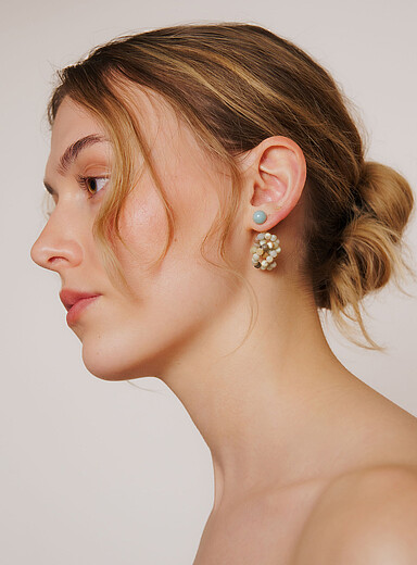 Pilar Agueci: Les boucles d'oreilles Yara Assorti