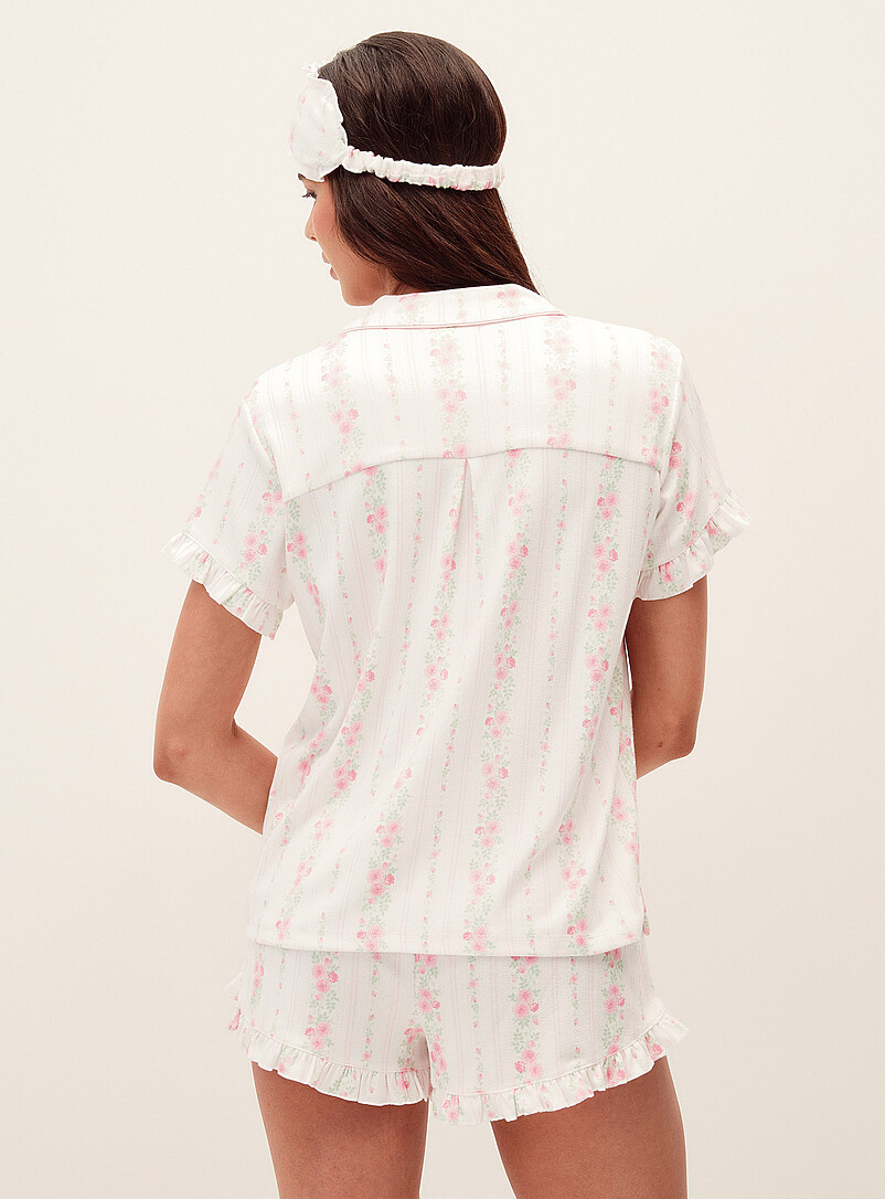Roses and ruffles pointelle knit pyjama set product image 3
