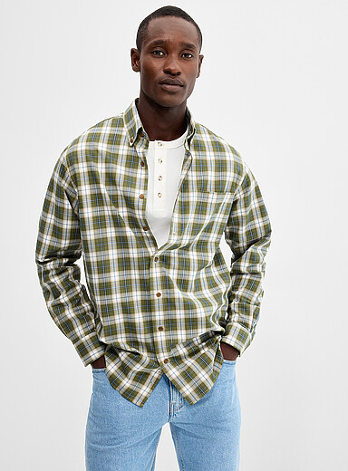 Viyella: La chemise carreau vert bor&eacute;al <b>Coupe r&eacute;guli&egrave;re</b> Vert pour homme