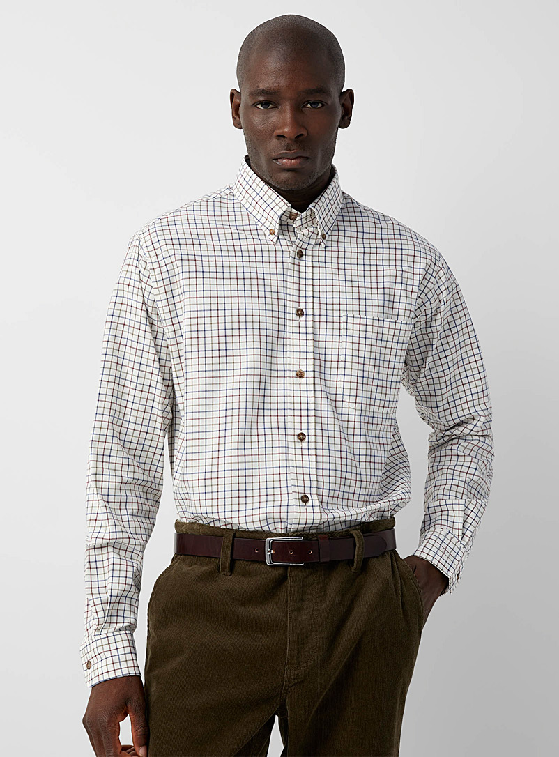 Tricolour windowpane check shirt | Viyella | Shop Men's Check & Plaid ...
