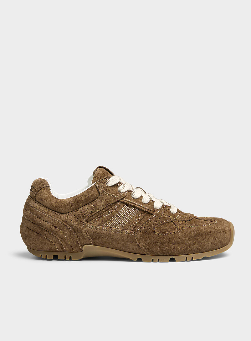 Tb.56 brown suede sneakers Women product image (primary)