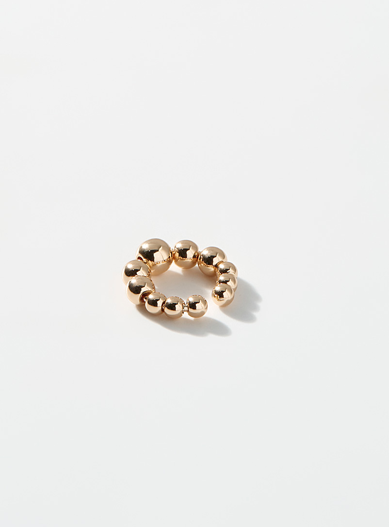 Simons Assorted Metallic bead ear cuff for women