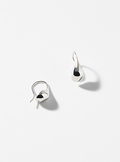 Metallic teardrop earrings