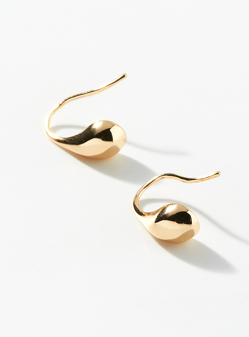 Simons Assorted Metallic teardrop earrings for women