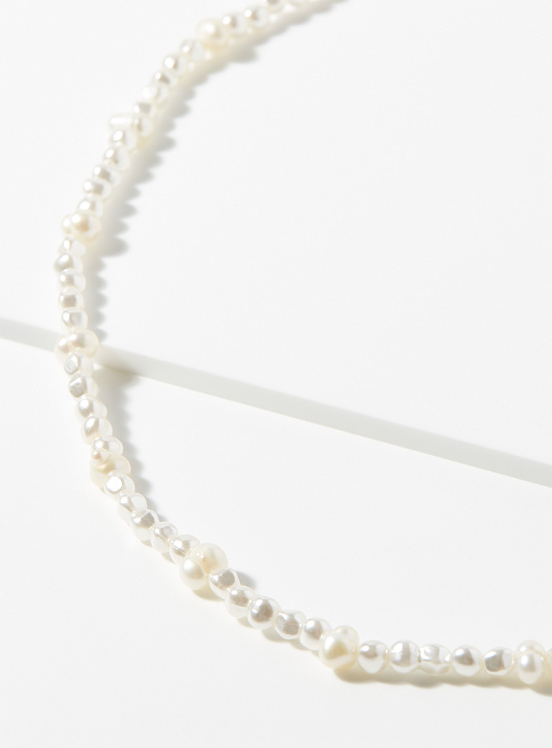 Simons Ivory White Opaline necklace for women