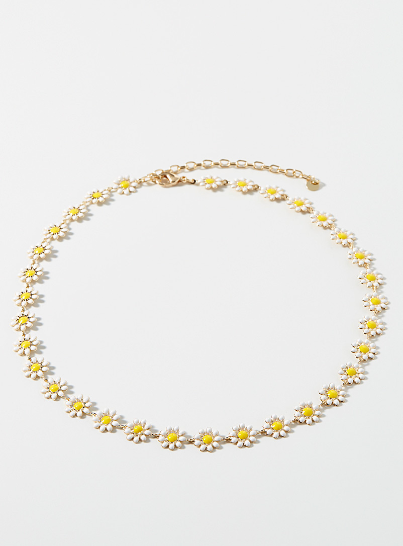 Simons Assorted Shiny daisy necklace for women