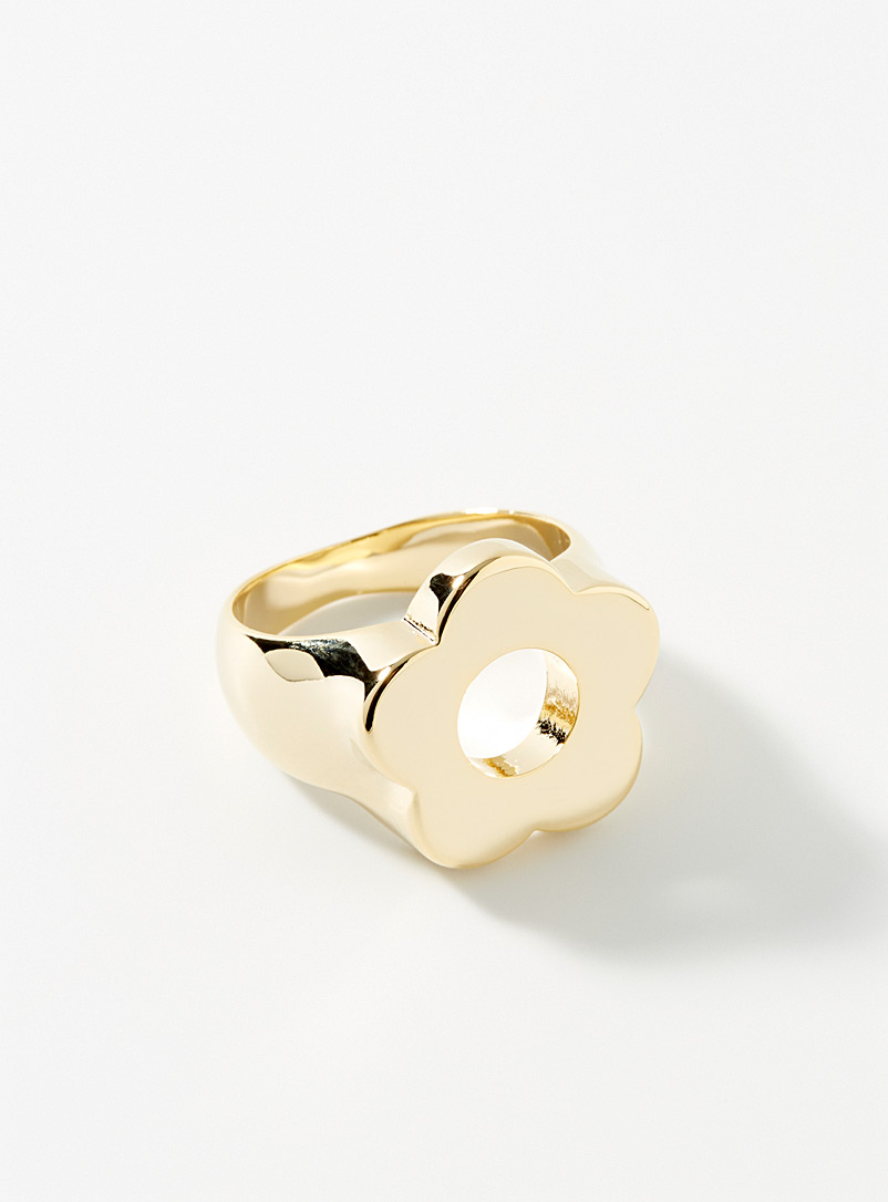 Simons Assorted Openwork flower ring for women