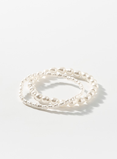 Baroque pearl bracelets Set of 2