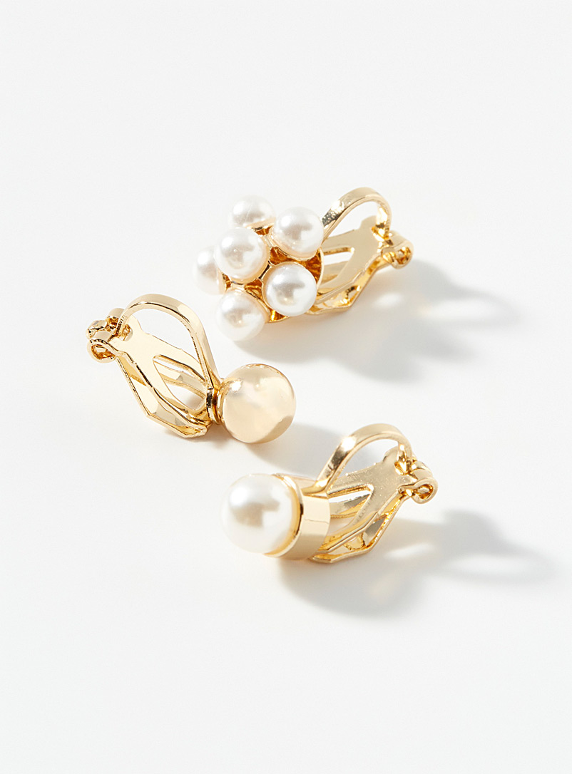 Timeless pearl earrings Set of 3 product image 2