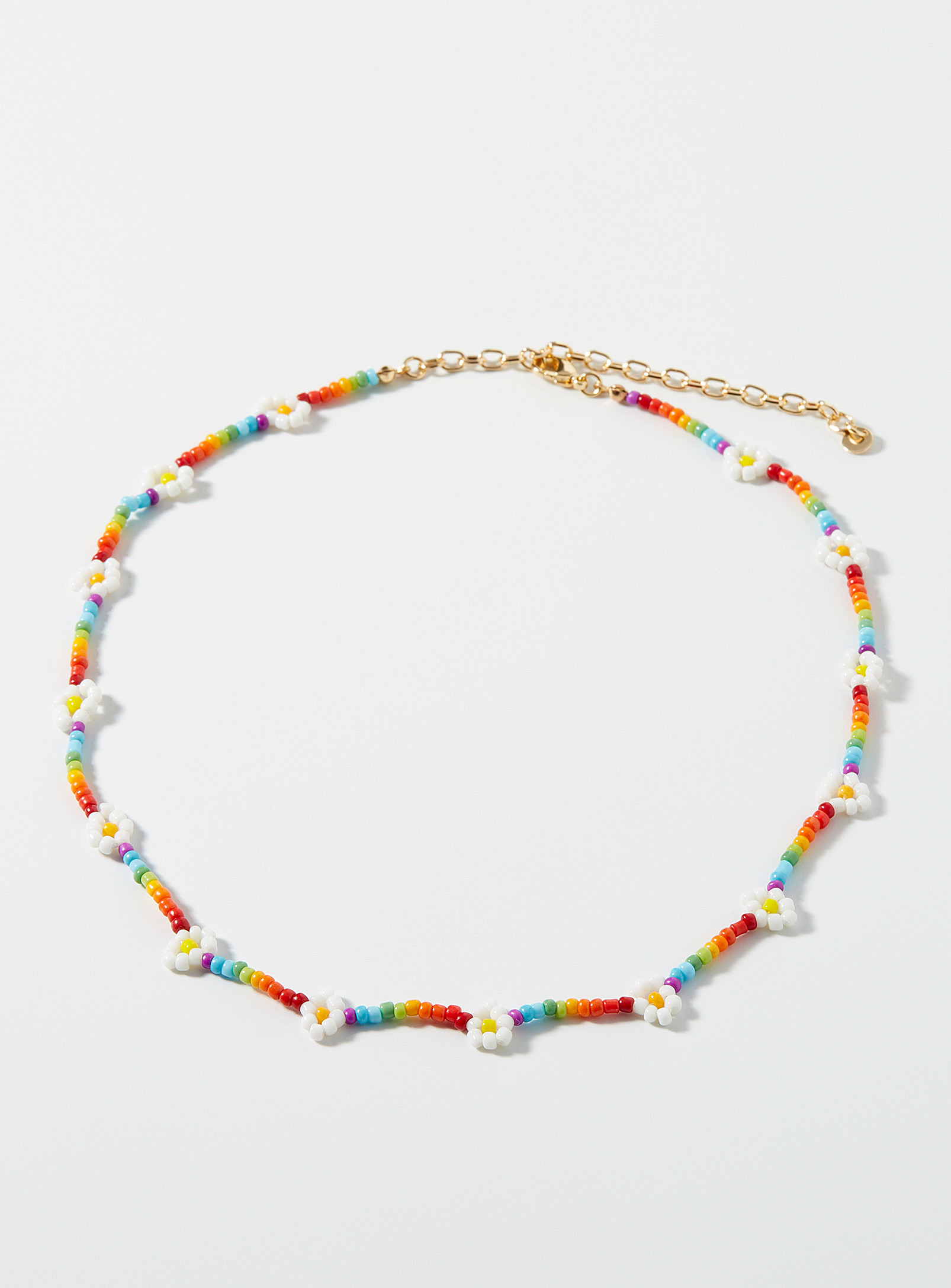 Simons - Women's Cute daisy multicolour necklace