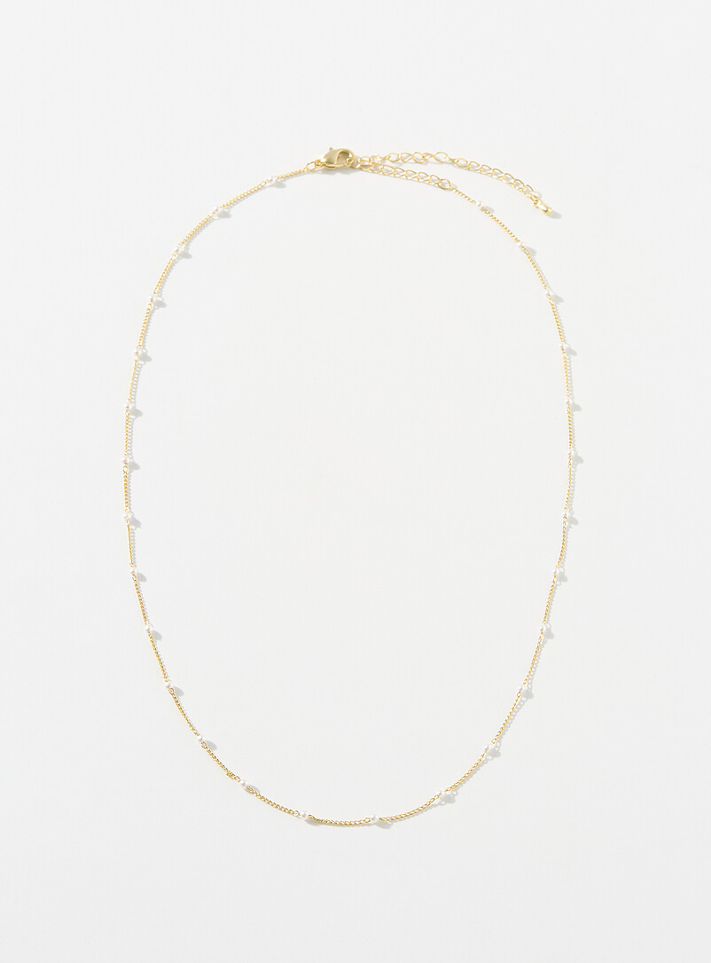 Pearly bead station chain product image (primary)