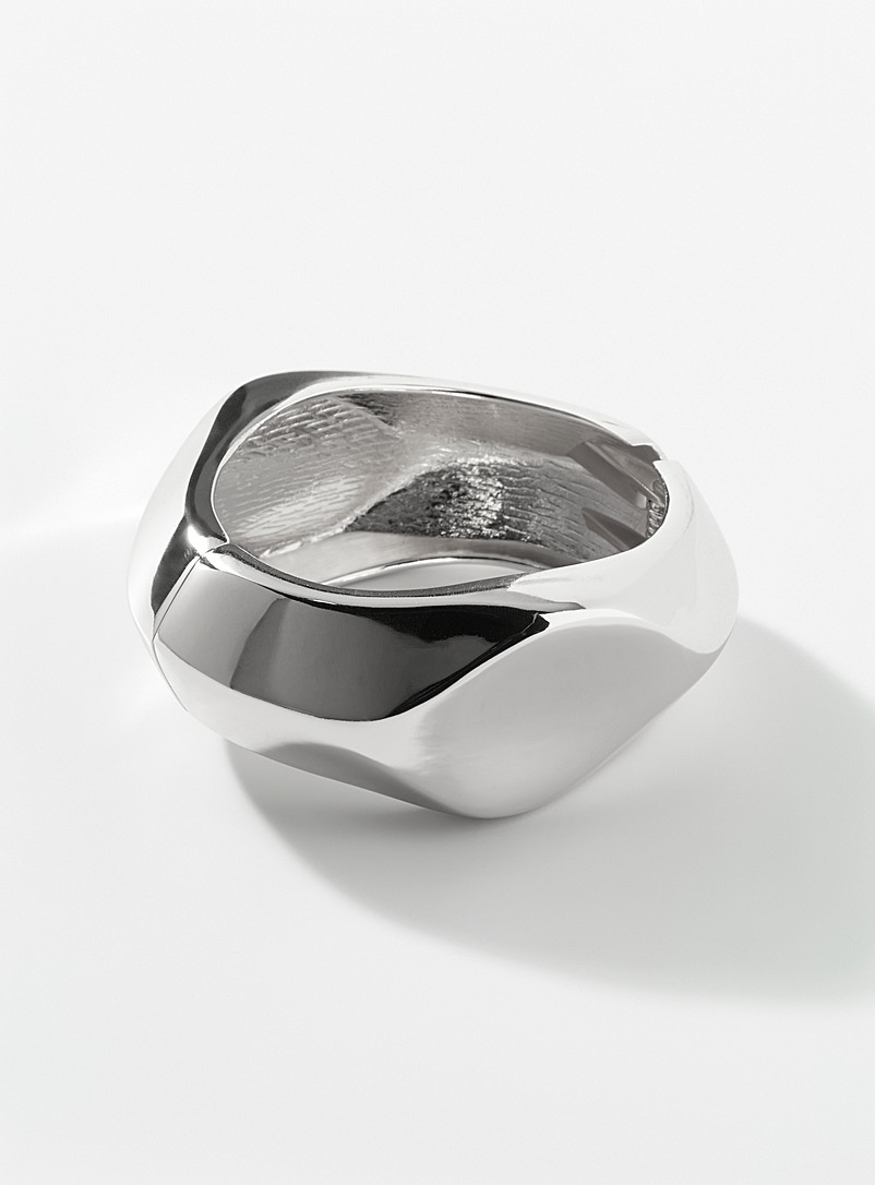Faceted Solid Bangle