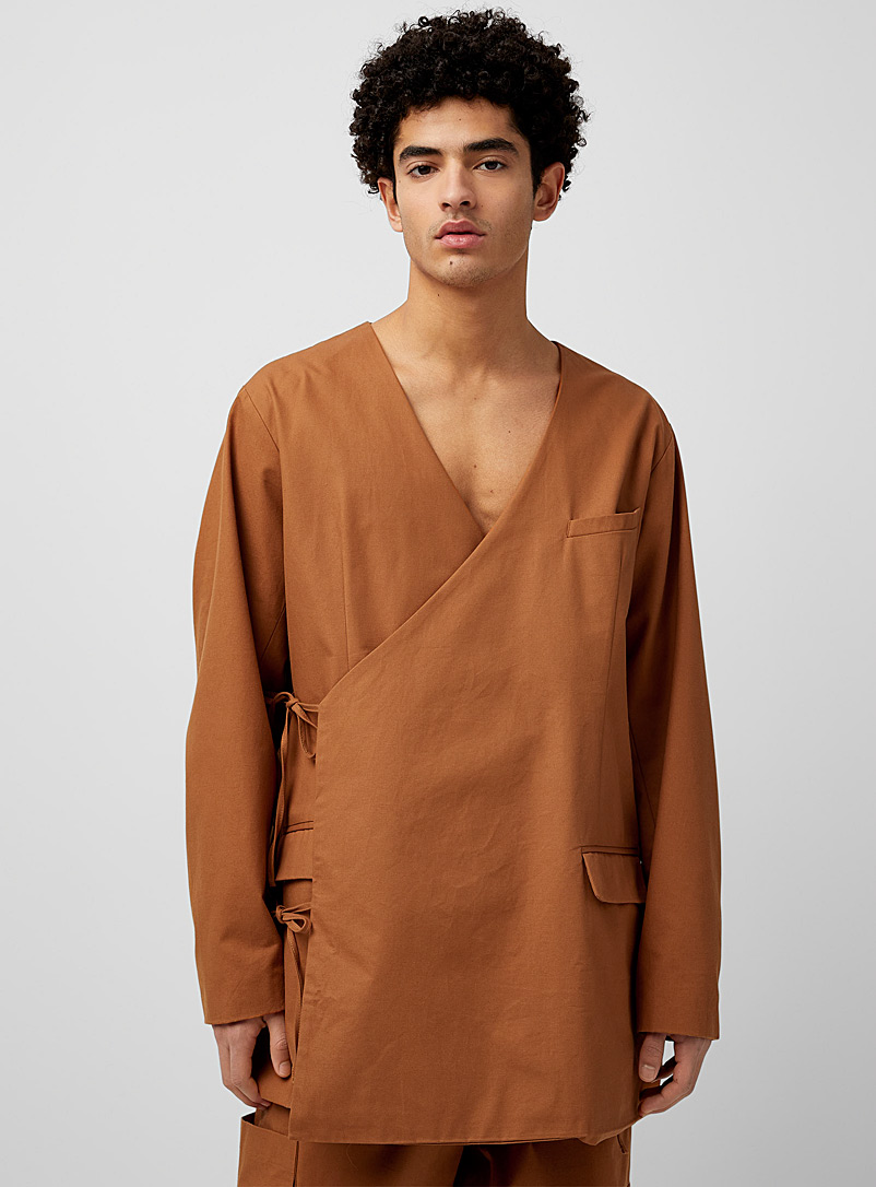 ONYRMRK Medium Orange Kimono jacket for men